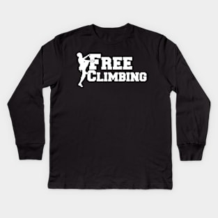 Free Climbing Kids Long Sleeve T-Shirt